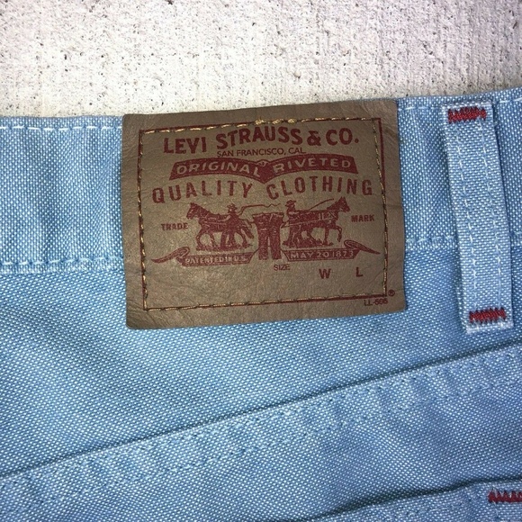 Vintage Levi’s Short Blue Red Threading Sz… - Picture 6 of 7